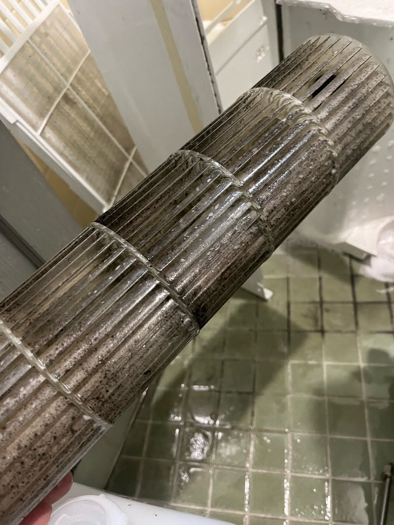 汚れた送風ファン