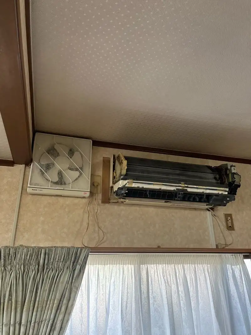 エアコンクリーニング施工前の状態