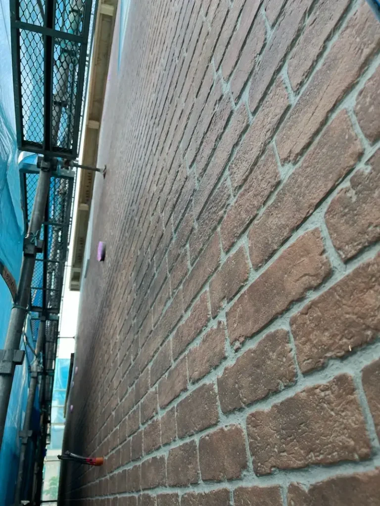 外壁サイディング施工の様子