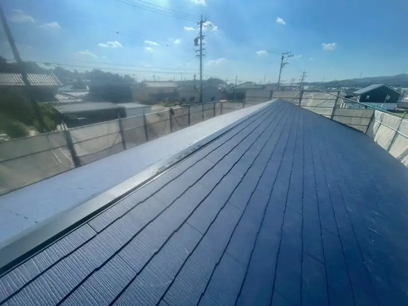 屋根工事施工後の様子